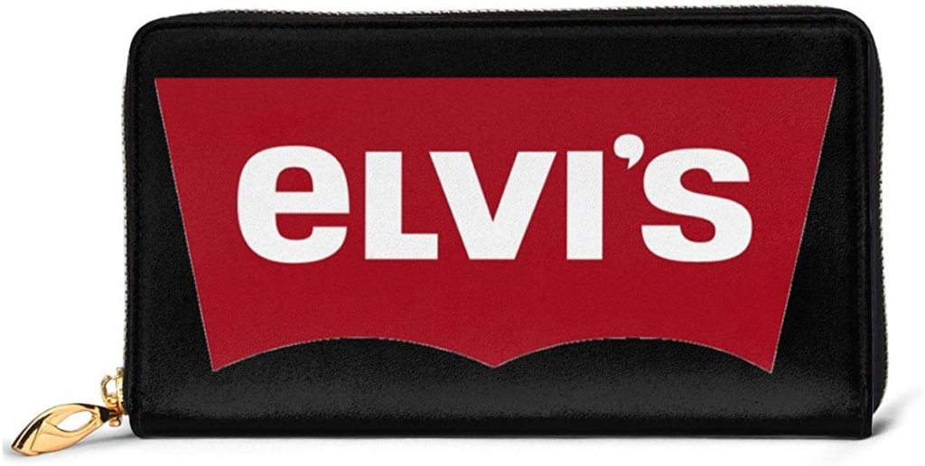 Elvis Presley エルヴィス・プレスリー 長財布 財布 大容量 ウォレット 小銭入れ付 ウォレットカード収納 本革 メンズ レディース レザー シンプル 取り出しやすい プレゼント